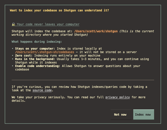 Indexing Privacy