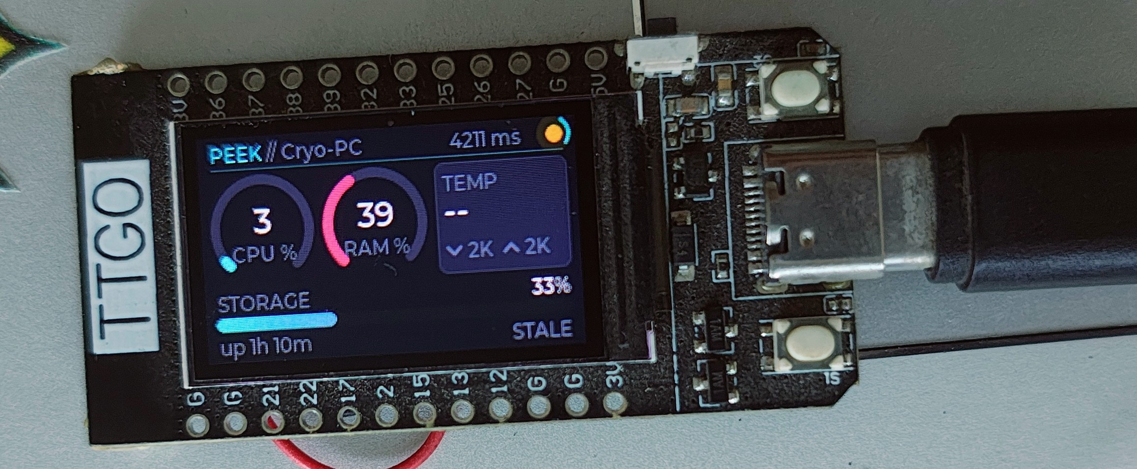 The same dashboard seen at an angle