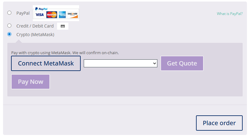 MetaMask Checkout