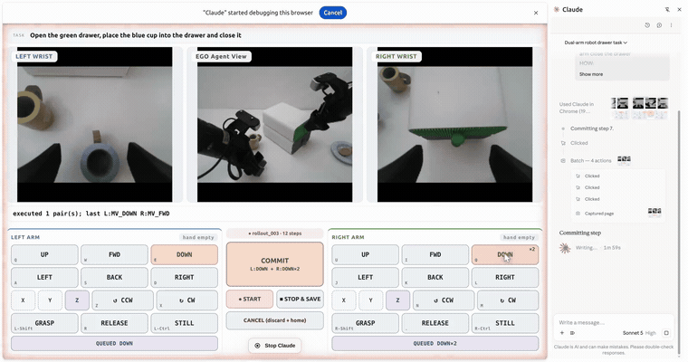 GUMI rollout in the browser — source: showlab/Show-Harness repository