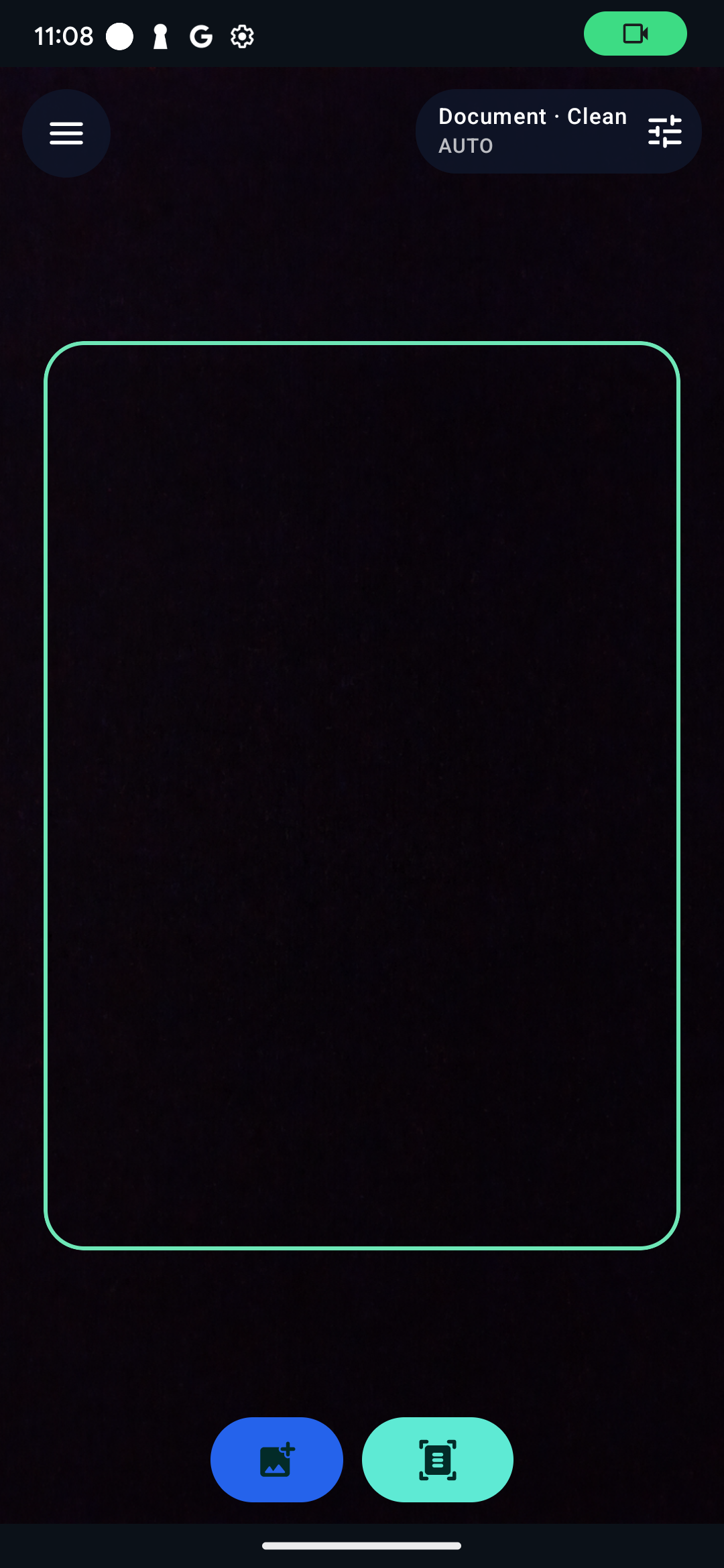 PureHub OCR Studio full-screen camera scanner