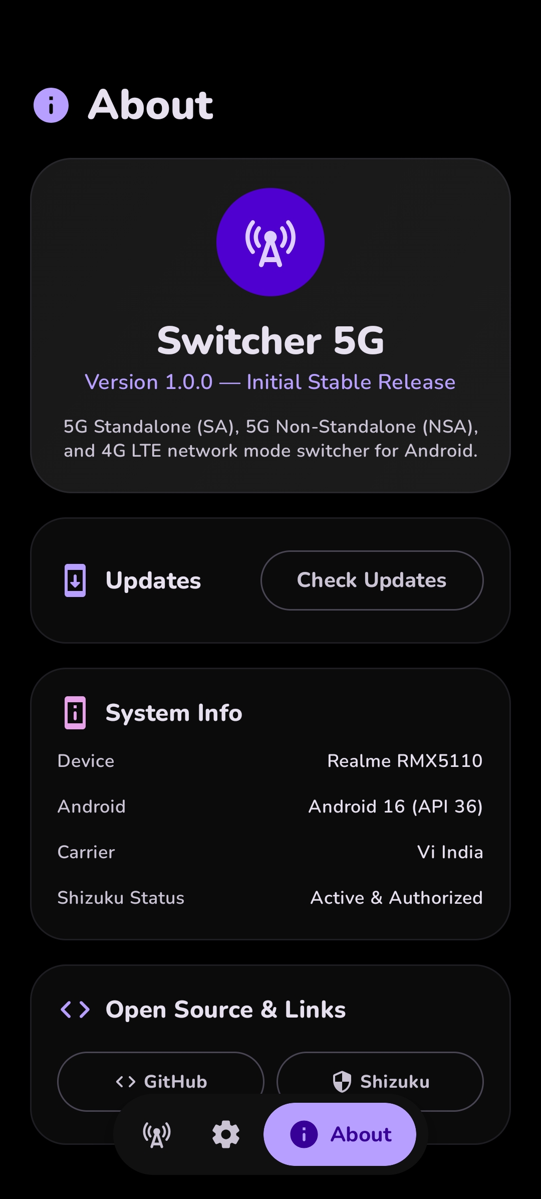 Settings & Customization