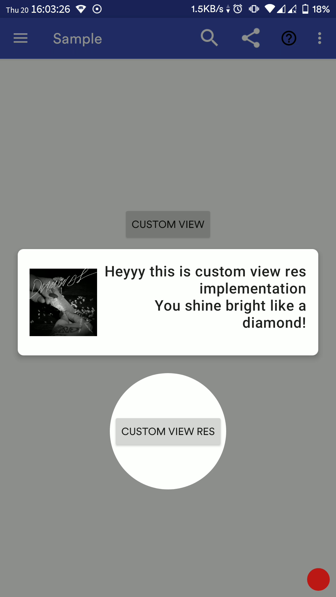 Custom Info View using resource layout