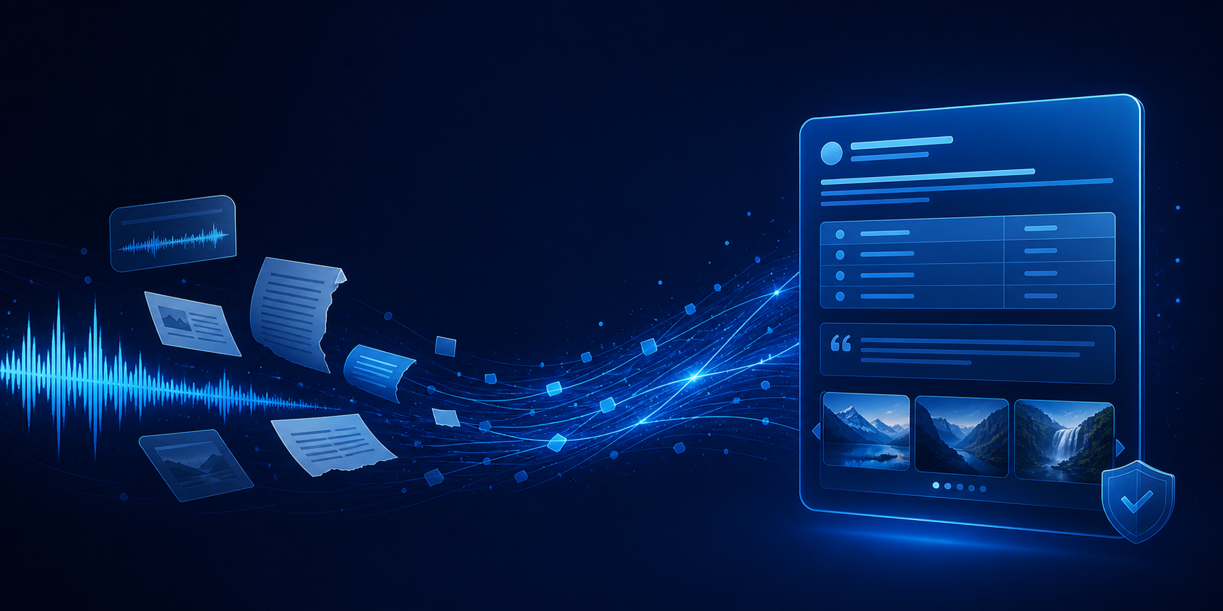 Telegram Rich Content — source material becomes a structured, safely published message