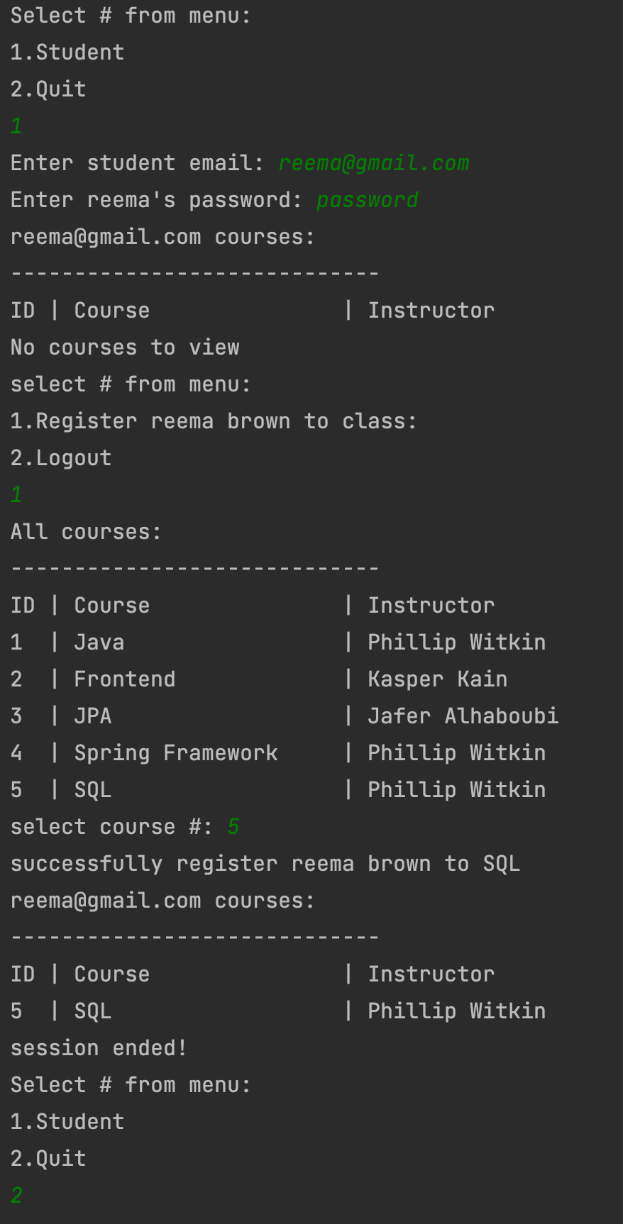 workflow example