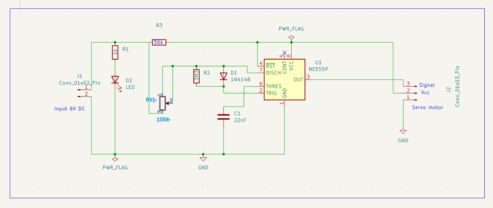 Servo motor tester, from the project README