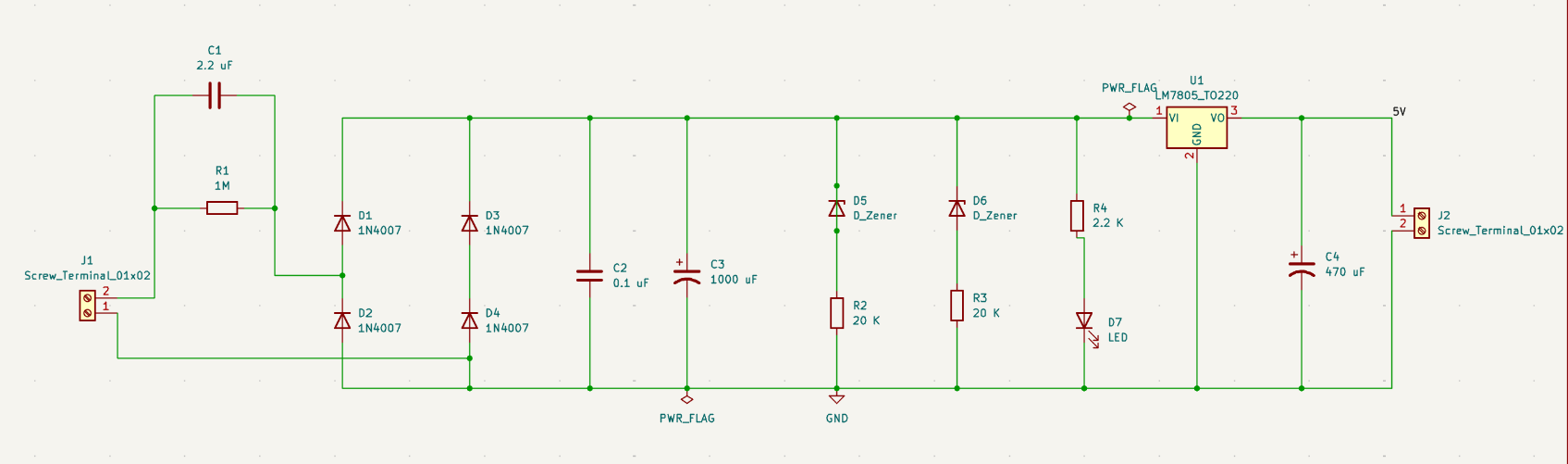 Transformerless power supply, from the project README