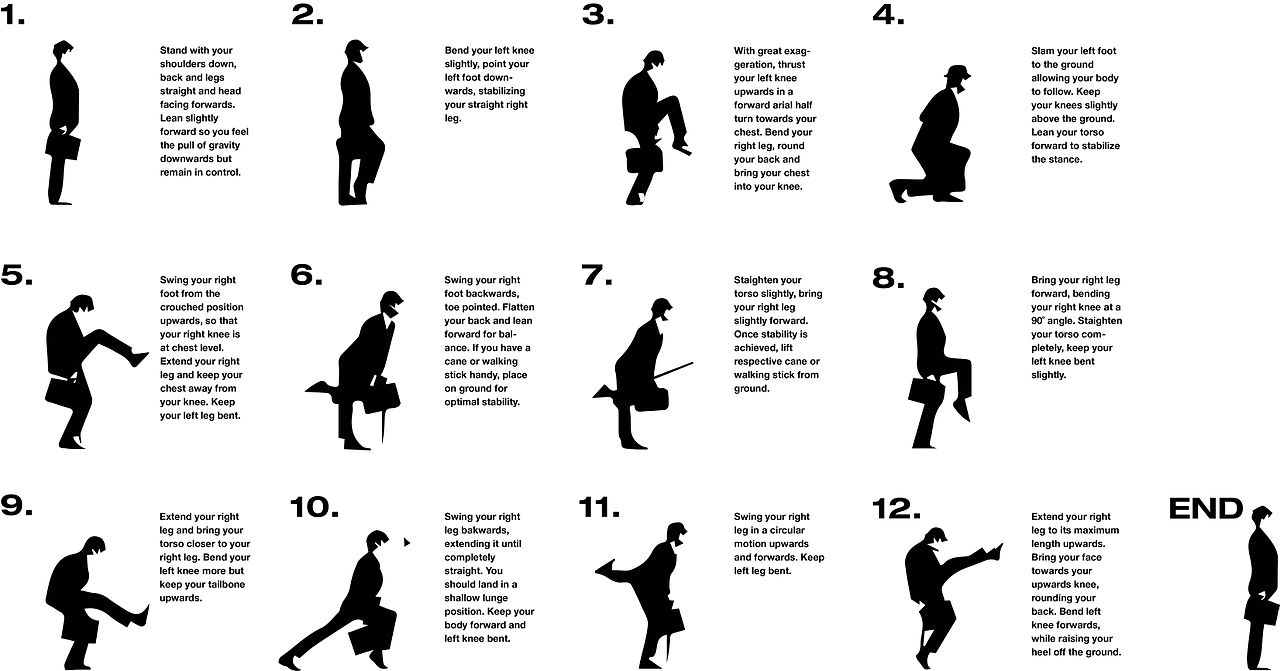 John's Cleese's Silly Walk, by Jazeen Hollings