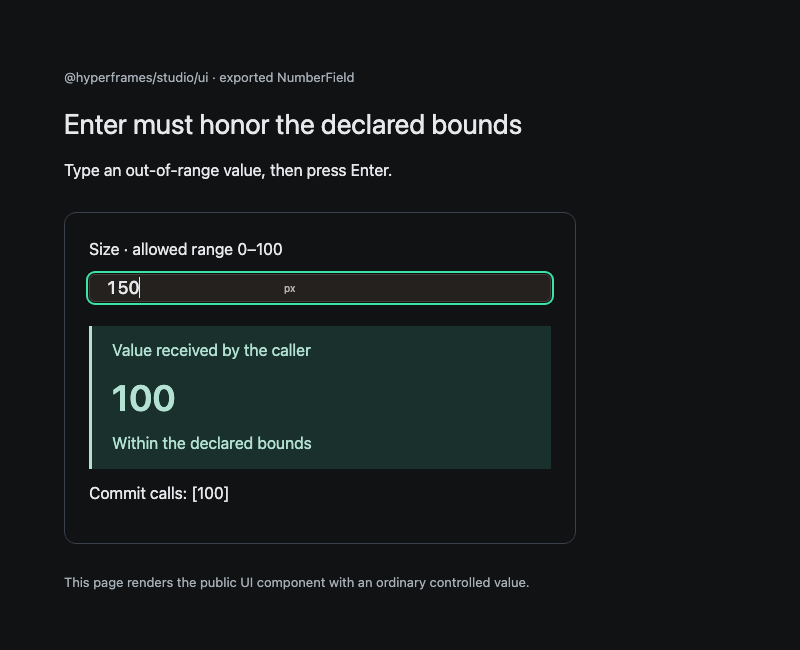 After: the caller receives the bounded value