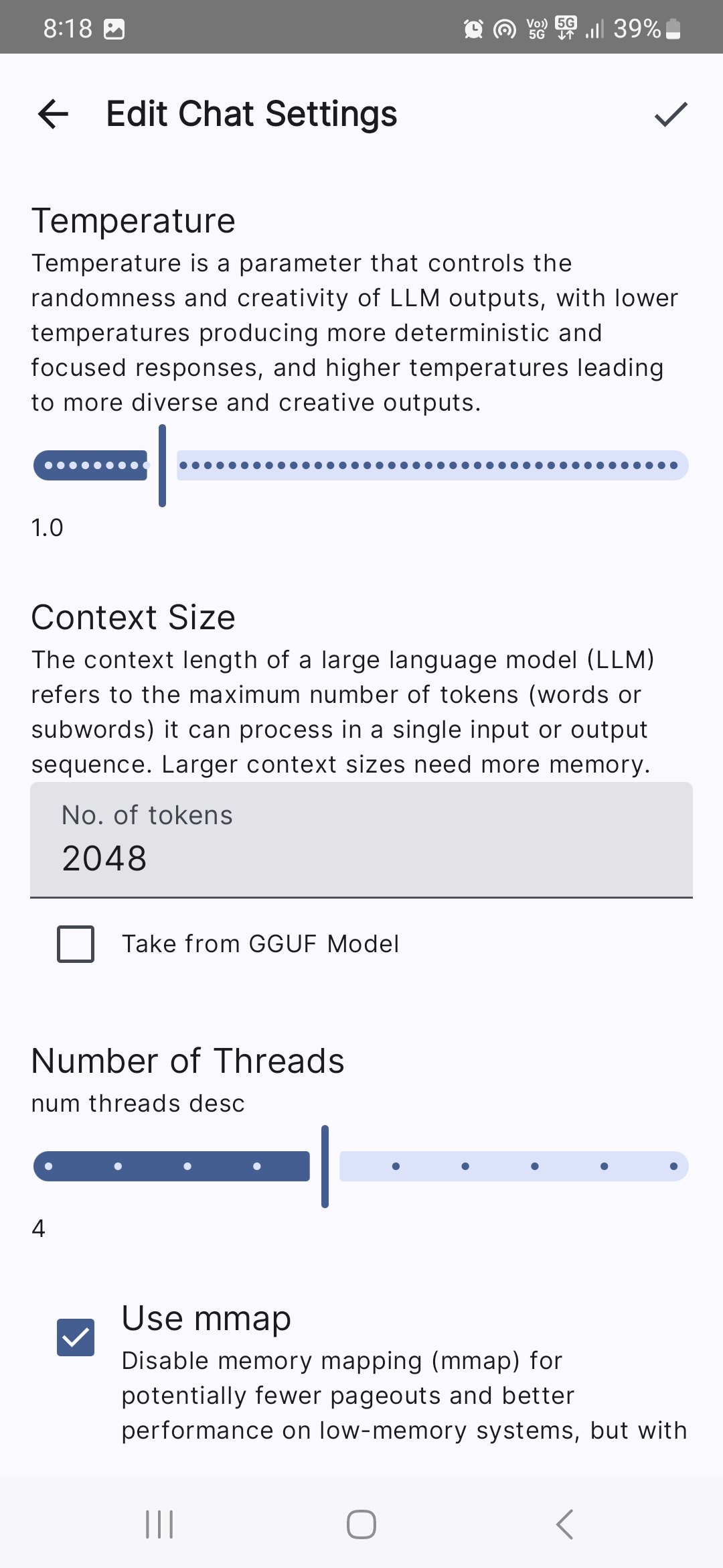 Screenshot 4 of SmolChat — opens full size
