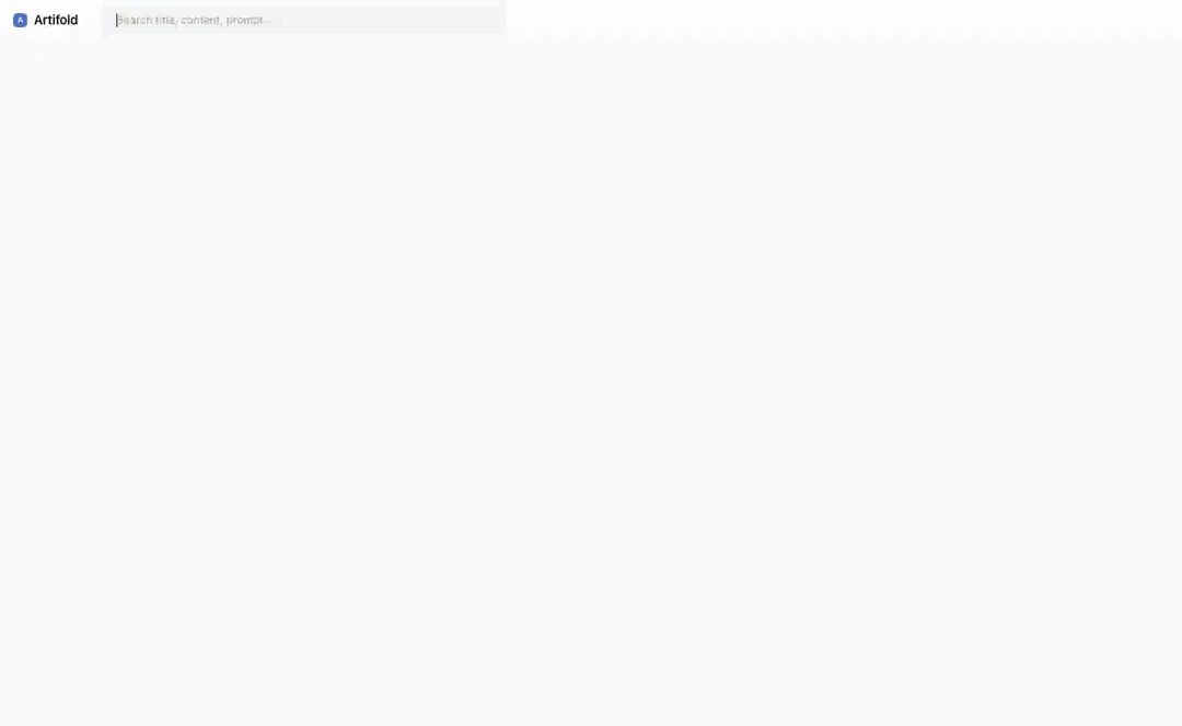 Artifold demo