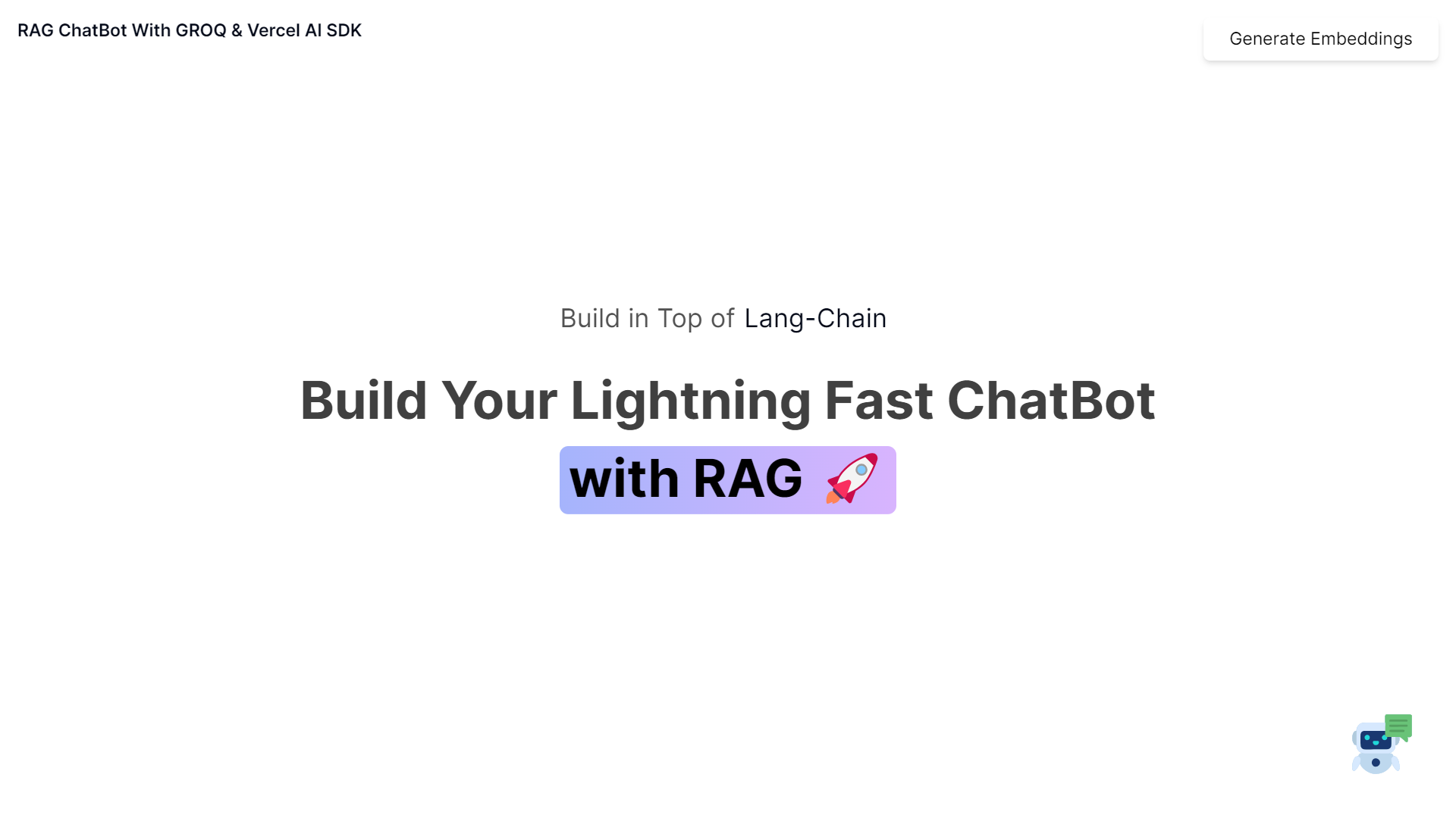 RAG ChatBot with GROQ