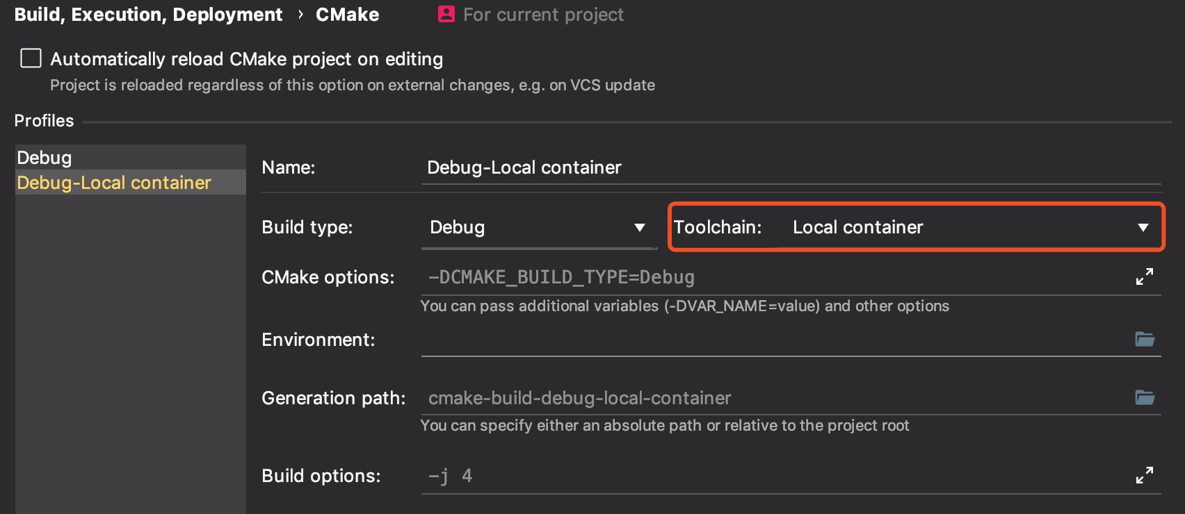 Cmake Profile