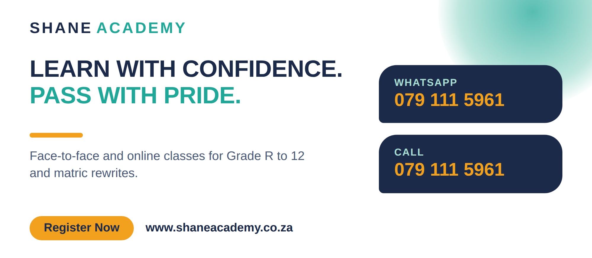 A learner studying in class