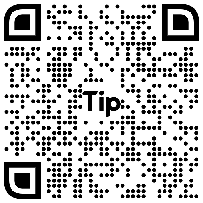 QR code linking to tiptopjar.com/vecline