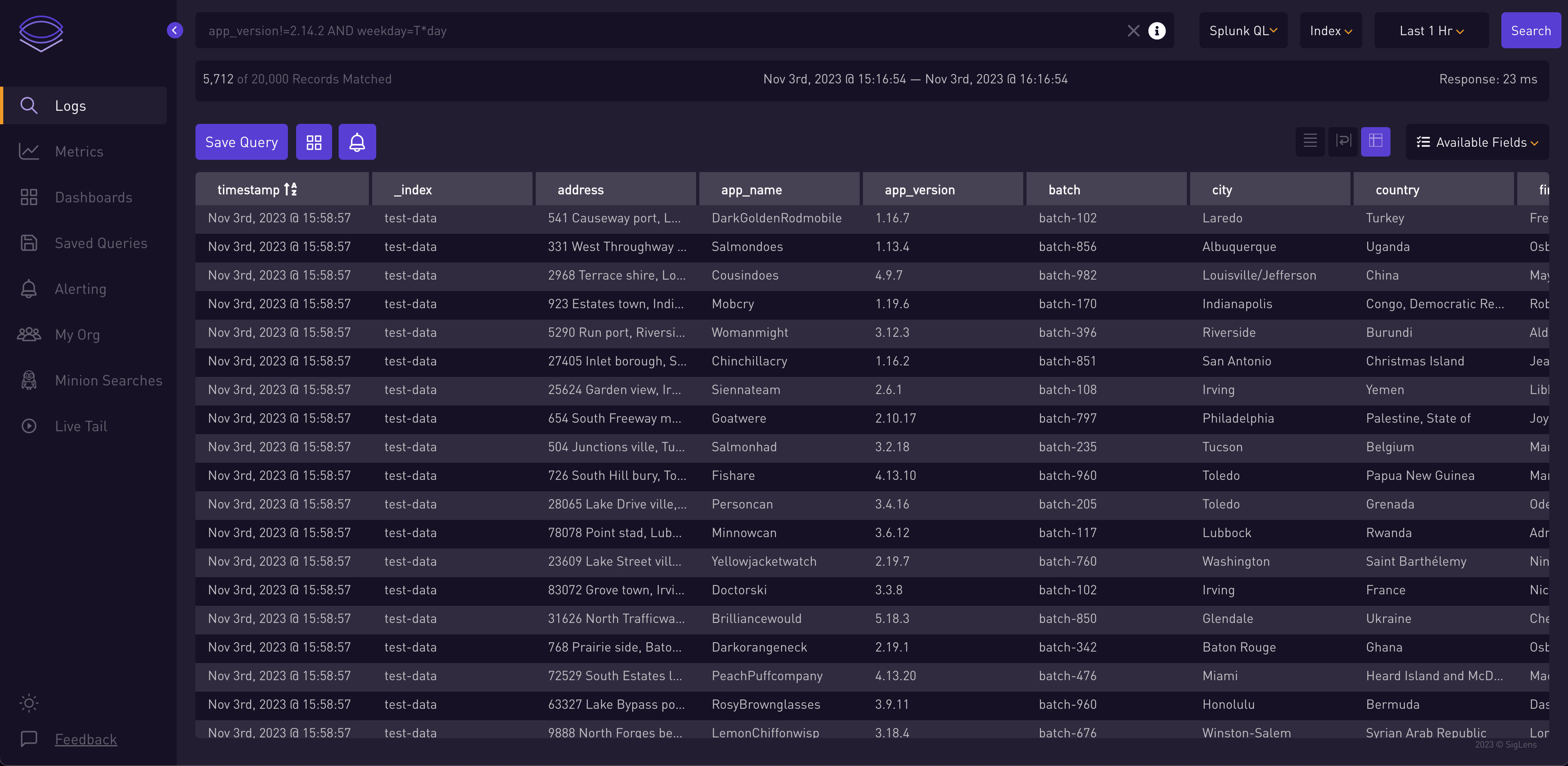 Searching Logs