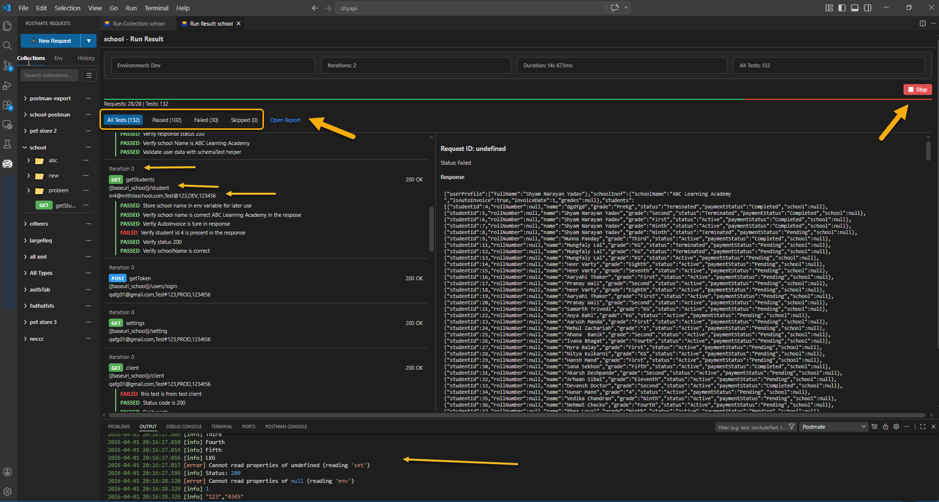 Collection Runner in Postmate Client