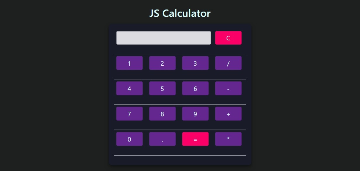 Simple JS Calculator