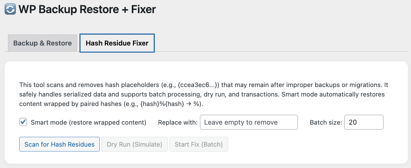 Hash Fixer