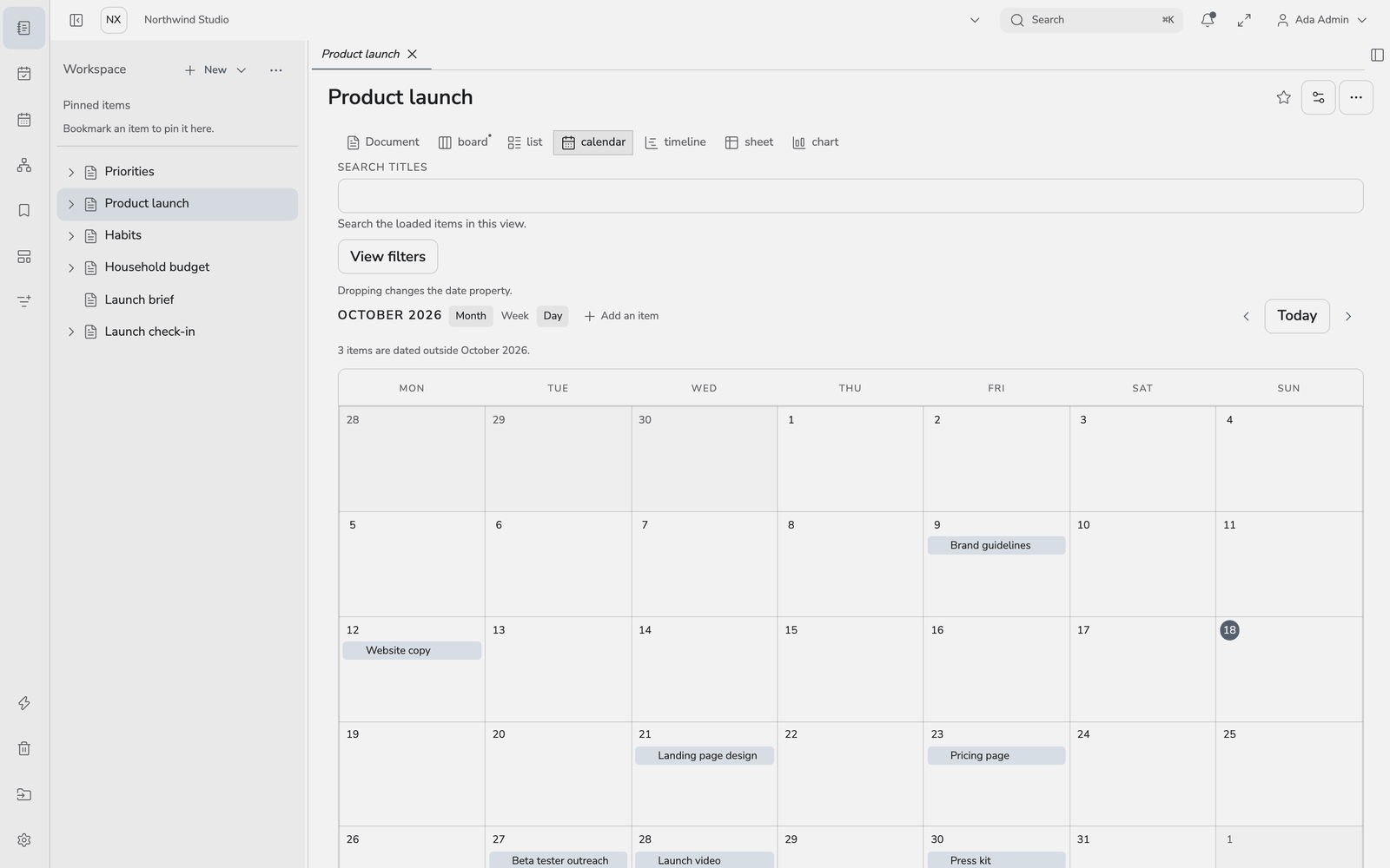 Calendar
