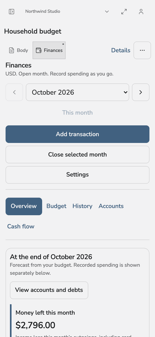 Finance on a phone