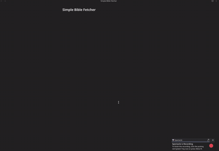 Simple Bible Fetcher demo