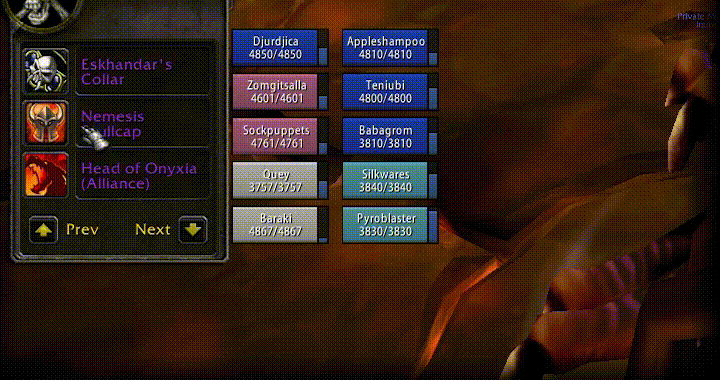 Pretty Master Loot window
