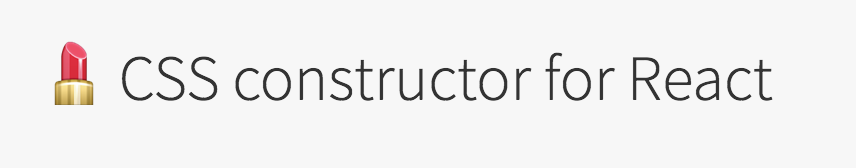 CSS constructor for React