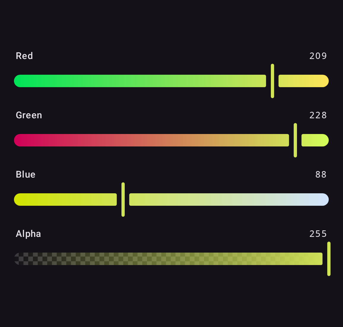 RGB contextual