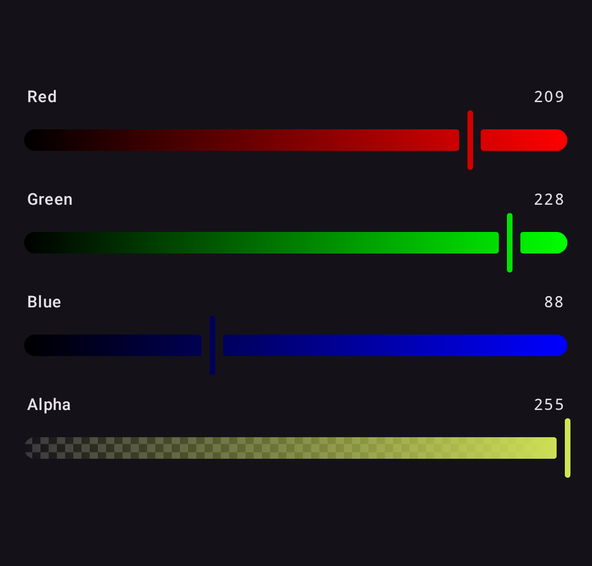RGB independent