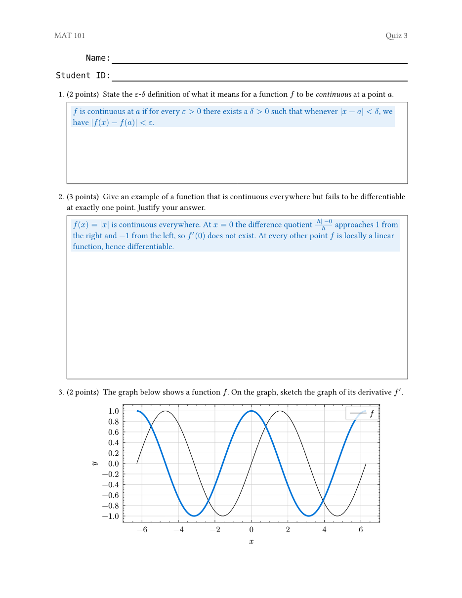 The same quiz compiled with solutions shown