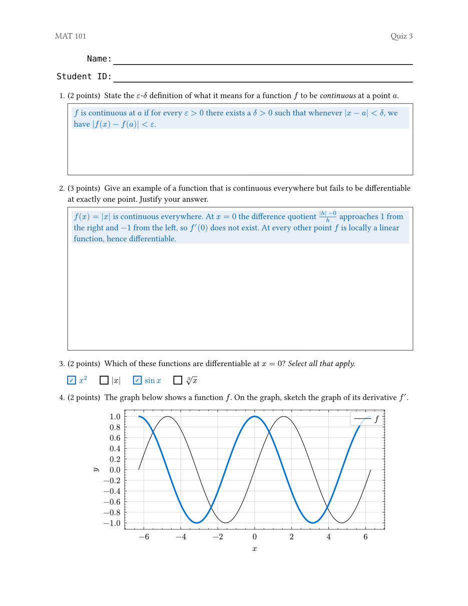 The same quiz compiled with solutions shown