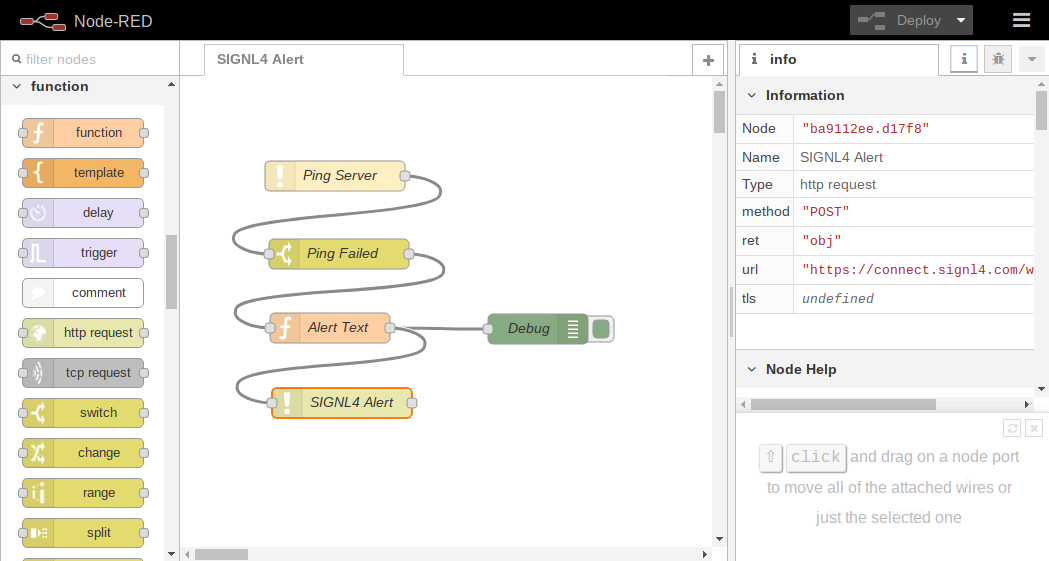 Node-RED Workflow