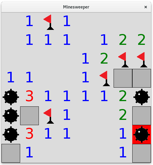 Screenshot of Minesweeper