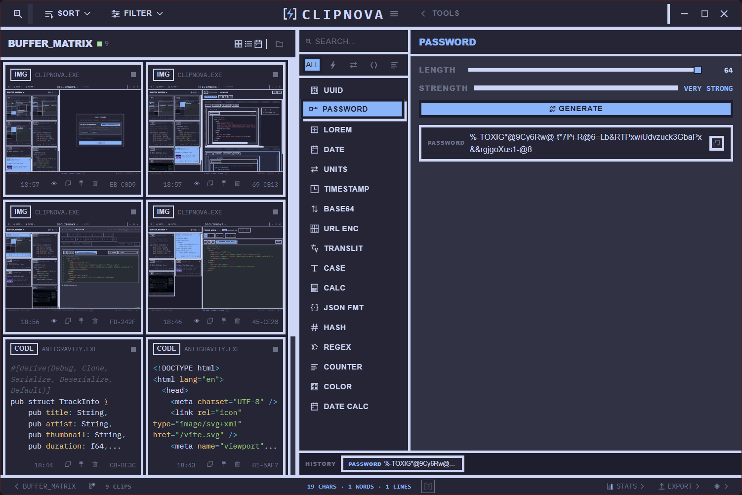 Tools password generator