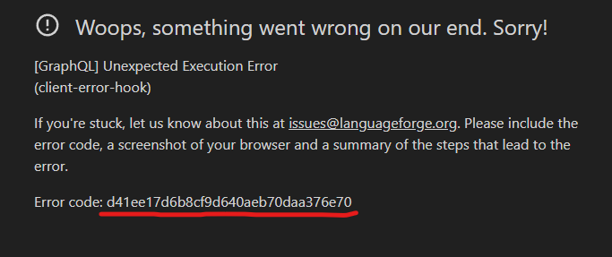 Error example