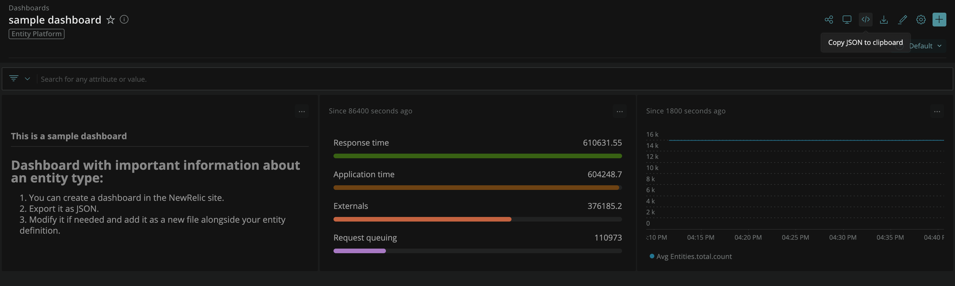 Export Dashboard