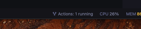 Status bar showing 