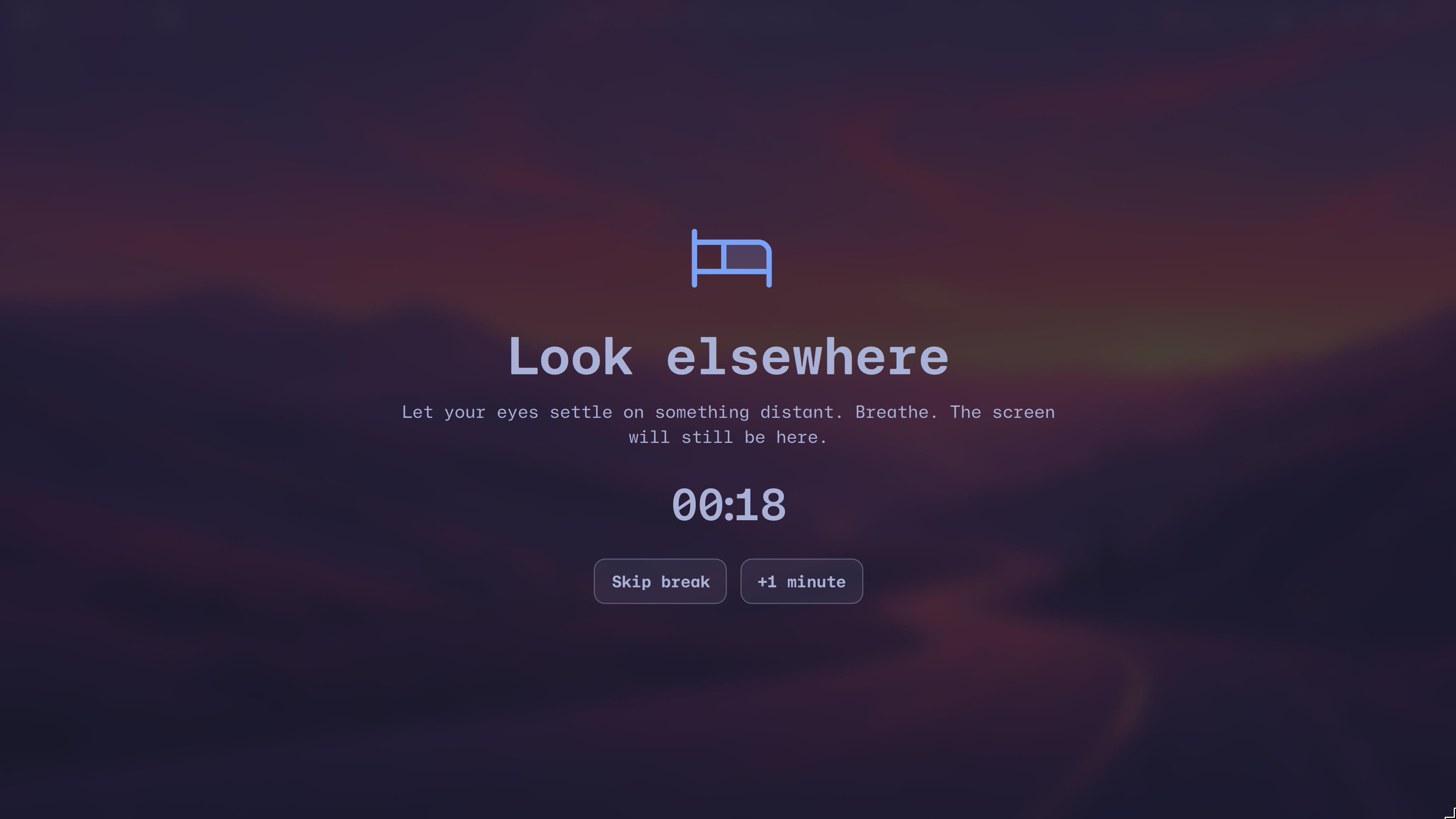 LookElsewhere long-break overlay