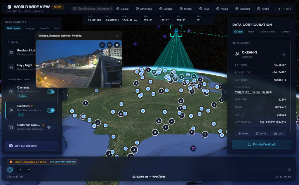 WorldWideView Interface
