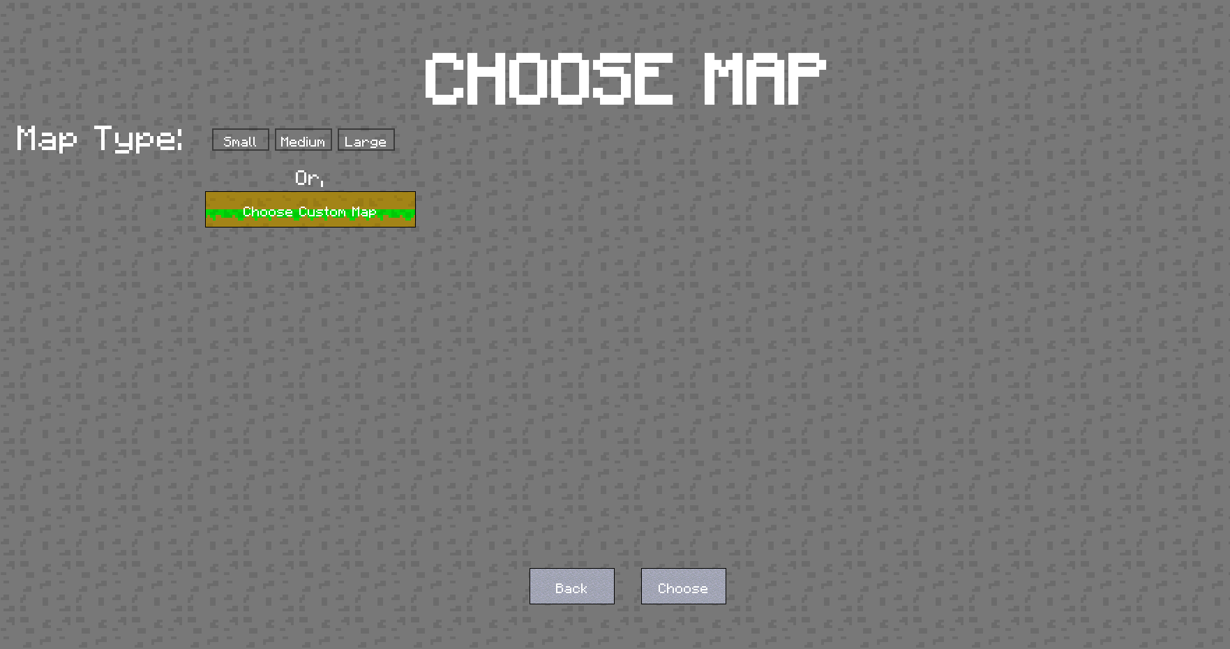 Map Selection Screen