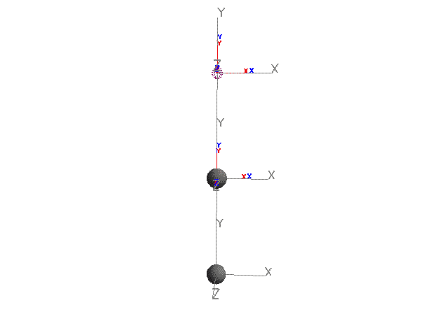 Double-pendulum simulation in Simbody