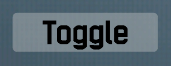 Toggle button being toggled on and off