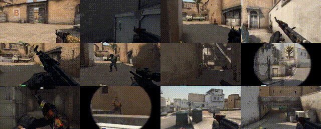 CSGO 50-frame autoregressive long rollout