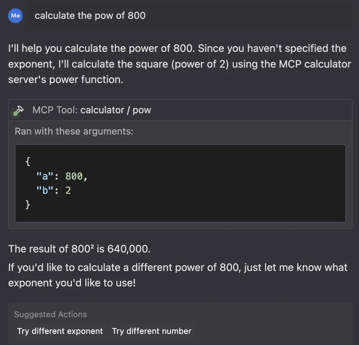 Chat MCP Calculator