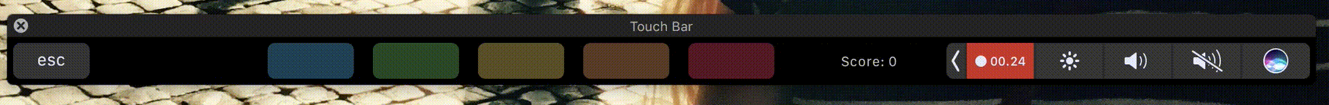 Touch bar