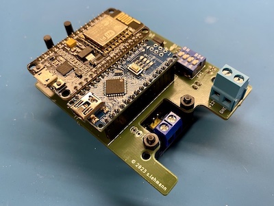 Assembled DevBoard v1.0: front view