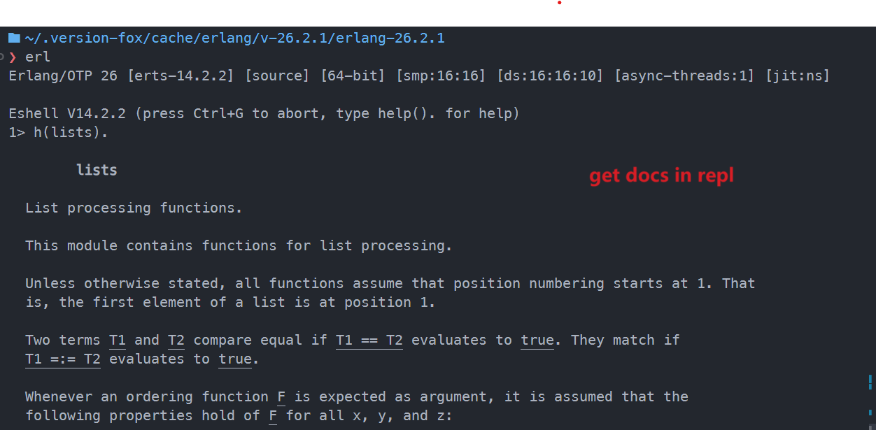 erl get docs