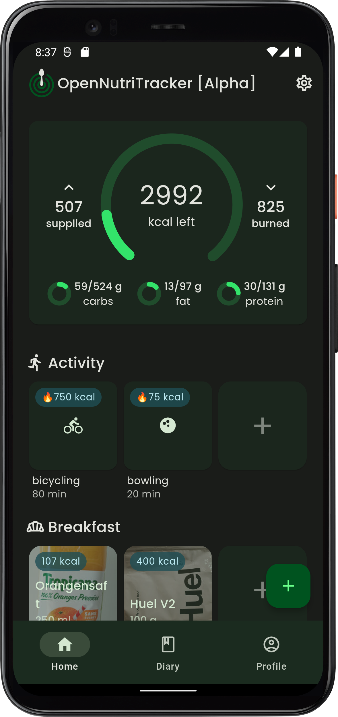simonoppowa/OpenNutriTracker cover