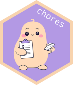 chores hex sticker